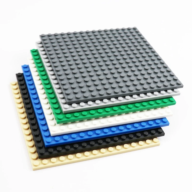 10pcs 2 Sided Plate 16x16 Dots DIY Building Blocks MOC Houses Accessories Baseplate Educational Bricks Toys | Игрушки и хобби
