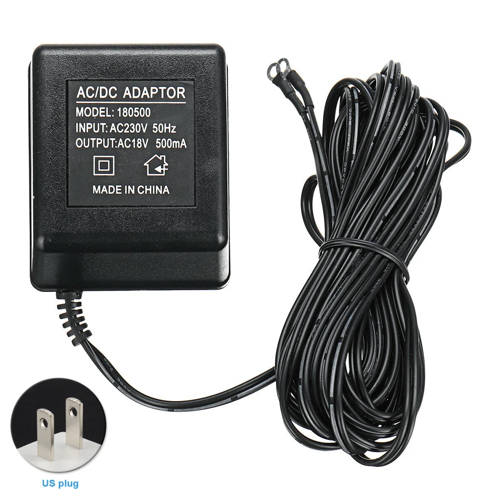 

5M Power Supply Adapter Transformer 500mA Durable For Ring Video Doorbell Plastic Charger Accessories Home 18V EU US UK AU Plug
