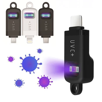 

Portable UVC Disinfection UV LED Sterilize Light Mobile Phone USB Interface Plug Power Mini Handheld Disinfect Lamp
