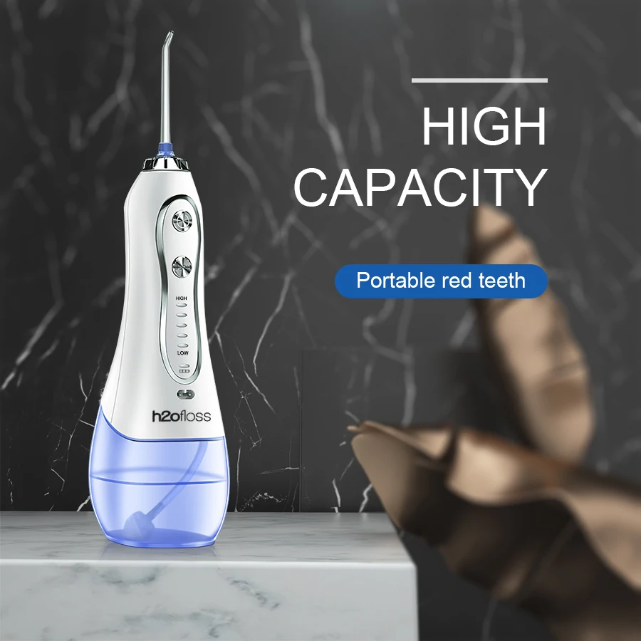 H20floss ирригатор для полости рта портативный водный ирригатор зубная нить 5 режимов USB перезаряжаемая струя воды 300 мл очиститель зубов