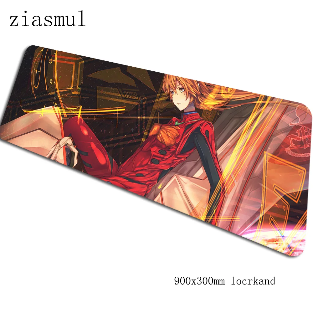 Коврик для мыши evangelion, геймер, домашний, 90x30 см, коврик для мыши, игровой коврик для мыши, большой милый коврик для мыши, стол для компьютера, коврики для мыши - Цвет: Size 900x300x2mm