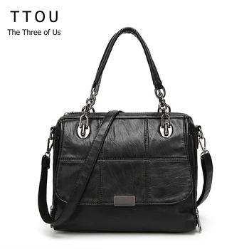 

2020 Fashion Soft Leather Handbags Patchwork Women Shoulder Bag Brand Designer Ladies Messenger Bags Crossbody Bags Bolsos Mujer