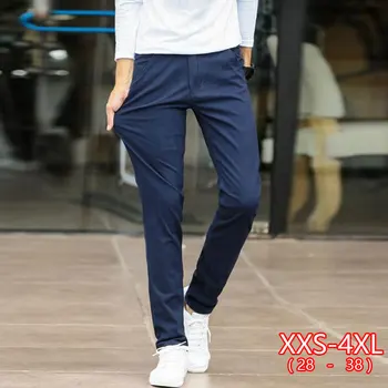 

Men Pants Slim Fit Black Red Pantalon Hombre Straight Casual Men Pants Summer Cotton Chinos Male Trousers Office