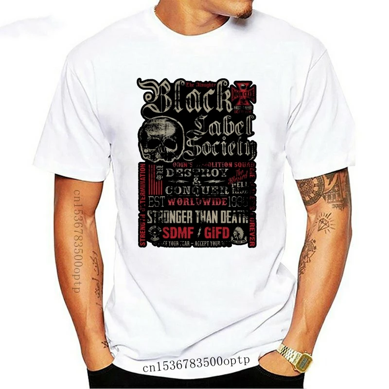 New 2017 Summer Black Label Society Destroy & Conquer T Shirt Zakk Wylde  2021 Merch Design T Shirt Cool Summer Tops