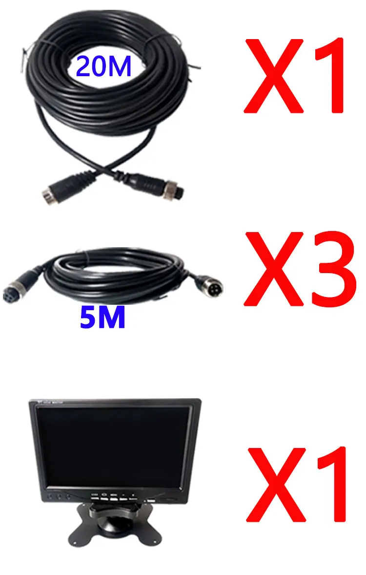 Multi-linguagem de Monitoramento Independente de Vídeo Móvel de Plástico Hyfmdvr 720p 3 Polegada Hemisfério Terno 4ch H.264 Dvr Ahd 12 Câmera multiângulo automotiva