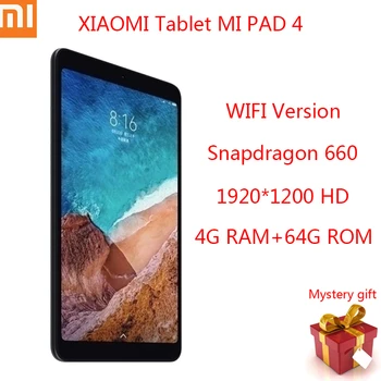 Xiaomi Pad 4 Tablet 8,0 pulgadas Octa Core WIFI versión Android Tablet 1920x1200 4GB RAM 64GB ROM tipo-C 6000mAh tablet PC Xiaomi