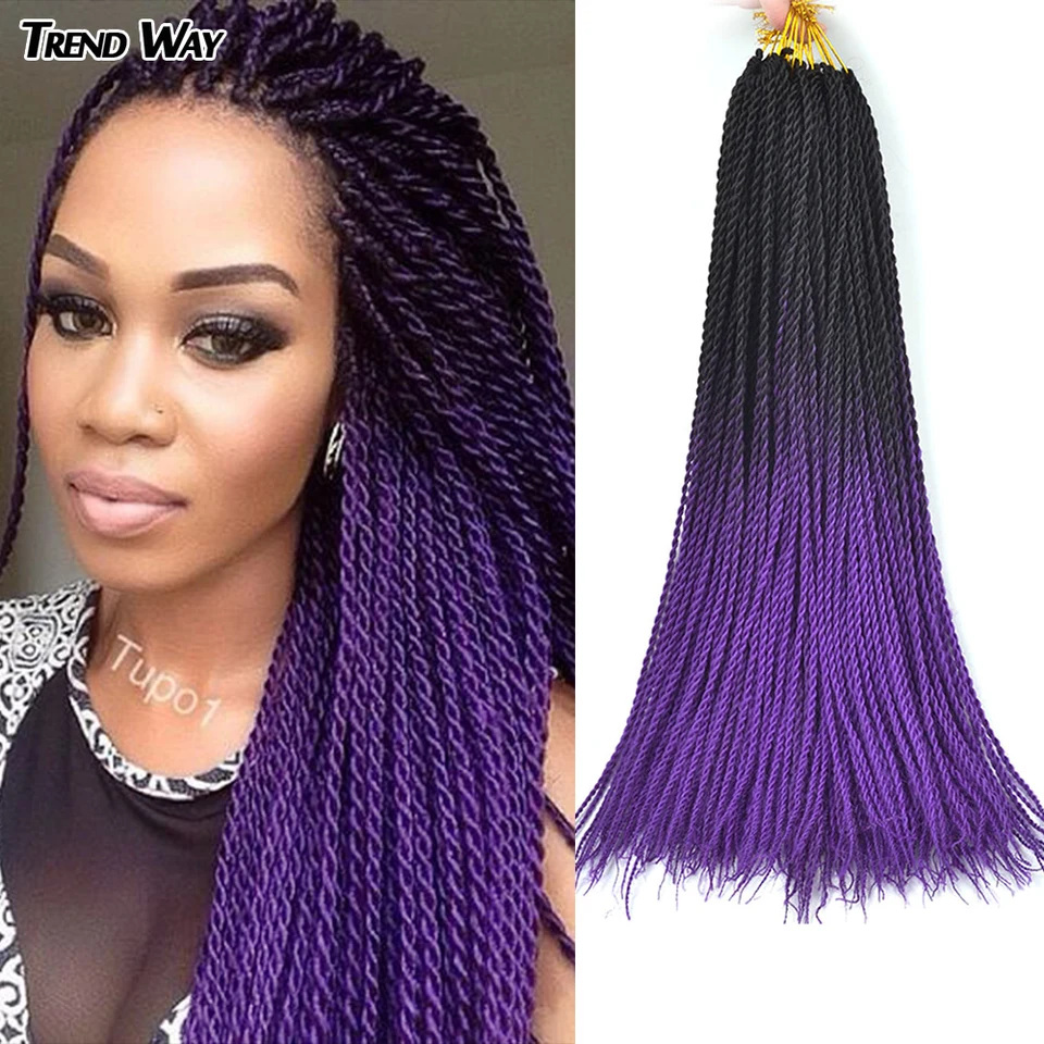 24inch Senegal Twist Crochet Braiding Hair Synthetic Braids Hair Extensions Ombre Black Pink White Braiiding Hair Pre Stretched Senegalese Twist Braids Aliexpress aliexpress