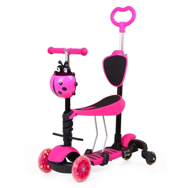 Scooter para niños y niñas 3 en 1 Rosado –