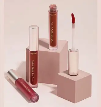 

Judydoll Brand Matte Lip Glaze Matte Red Brown Tomato Color Lipstick Waterproof Nude Long-lasting Easy to Wear Lip Gloss Makeup