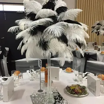 

10 Pcs 35-40CM Large Accessories Centerpieces DIY Home Artificial Ostrich Feathers Crafts Wedding Decorations Festival Plumes