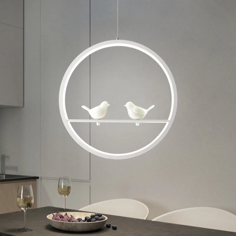 

Creative Modern LED Pendant Lights Bar Dining Room suspension luminaire Vintage loft bird Hanging lamp YHJ011720