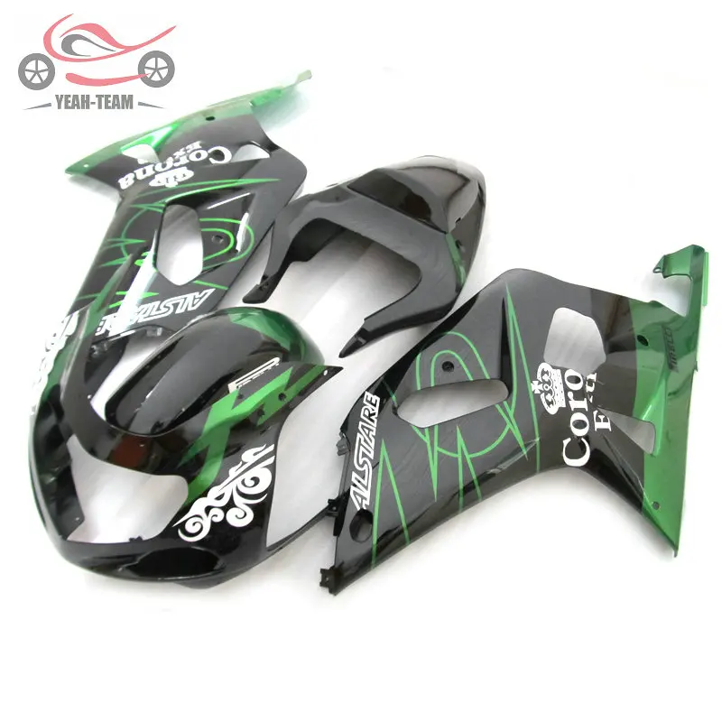 Бесплатно обтекатели комплект для Suzuki K1 2001-2003 GSXR750 01 02 03 GSXR600 GSXR 600 750 corona ABS комплекты мотоциклетных обтекателей