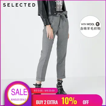 

SELECTED Women's Sheep Wool Blended Houndstooth Cropped Pants S|419414518