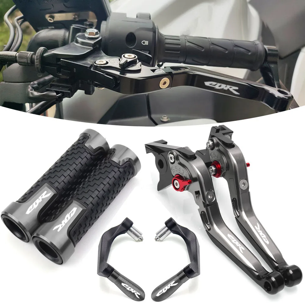 

With CBR Logo CNC Aluminum Motorcycle Folding Extendable Brake Clutch Lever For Honda CBR650F CBR 650F CB650F 2014-2020
