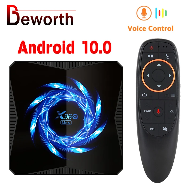 X96Q MAX Android 10 0 ТВ Box Allwinner H616 6K Bluetooth 5 2 4/5G двухъядерный процессор Wi Fi Google Voice