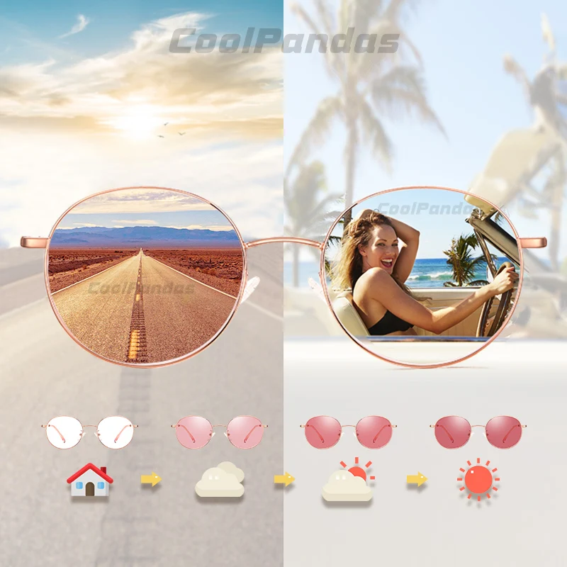 

2020 New Intelligent Photochromic Polarized Sunglasses Women Travel Driving Chameleon Sun Glasses UV400 lunette de soleil femme