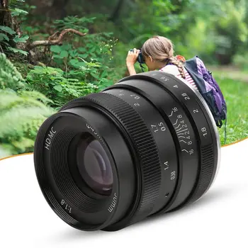

telephoto lens unit 50mm F1.8 Half Frame Portrait Fixed Focal Lens E&NEX Mount for Sony A5000 A6000 A6300 A6500 A7 A7R Cam