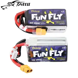 ACE Tattu Funfly 14,8 V 1300MAH 1550MAH 100C 4S1P Lipo аккумулятор с разъемом XT60 для RC 210 250 Размер Дрон FPV Racing