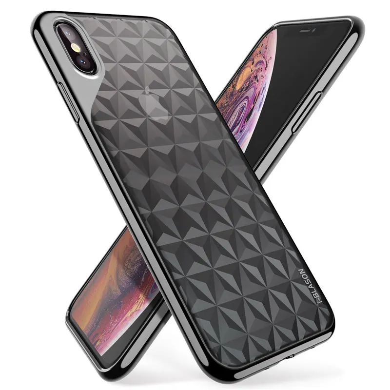 I BLASON для iPhone Xs Max чехол 6 5 дюймов матрица тонкий гибкий прозрачный ТПУ защитный с