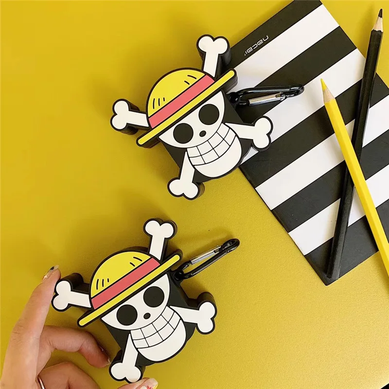 Чехол для наушников Luffy с японским аниме мультяшным рисунком Apple Airpods 1 2