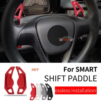 

2pcs Car Steering Wheel DSG Paddle Extension Shifters for SMART Fortwo 2009-2017 Forfour 2015-2017 Shift Sticker Decoration