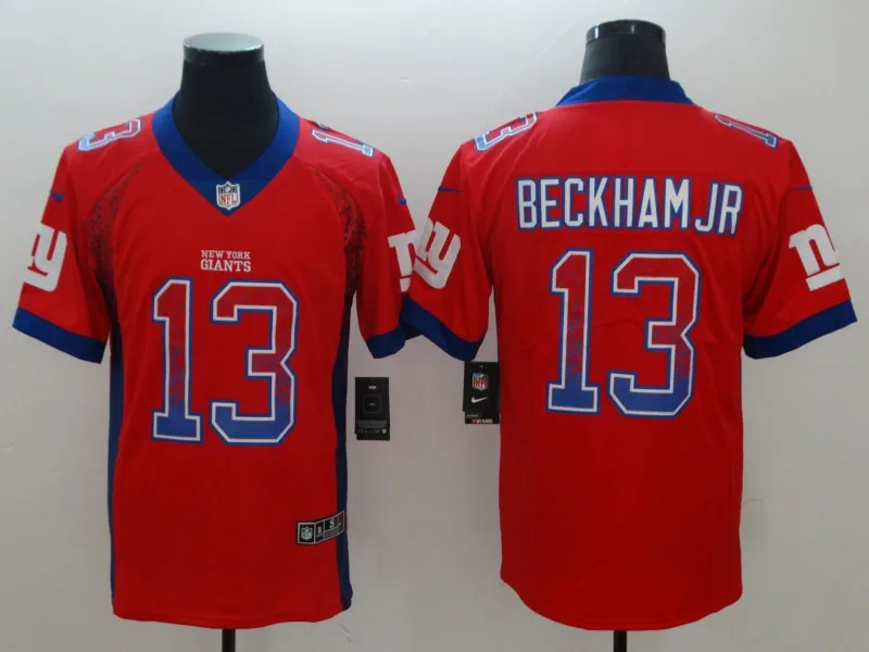 Новинка года. Высококачественная Мужская футболка Odell Beckham Jr Giants - Цвет: MEN