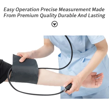 Manual Blood Pressure Monitor Diastolic Sphygmomanometer BP Tensiometer Blood Pressure Sphygmomanomete Cuff Home Health Monitor 4