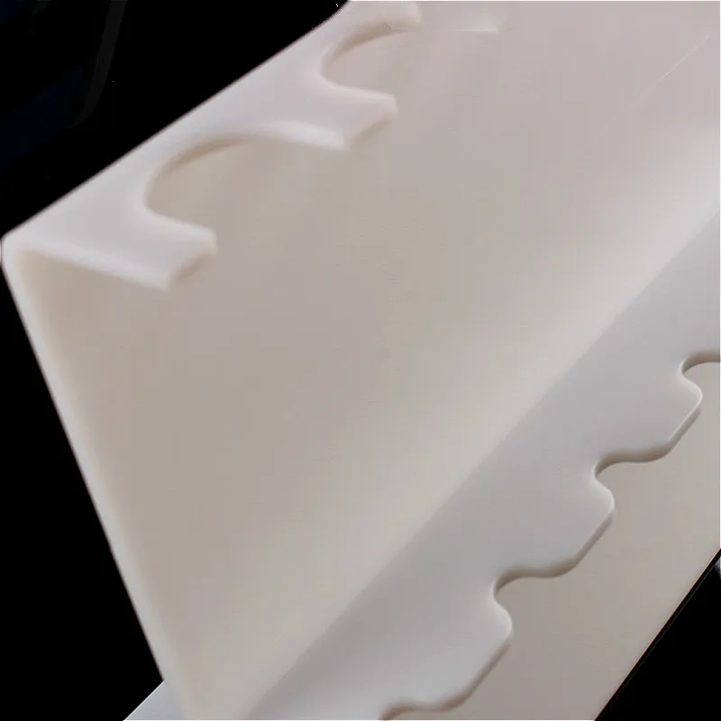 Acrylic Pipette Stand White Plexiglass Pipettor Holder Z-shaped Pipet Rack Holds Up To 5 Single-channel Pipettes Thickness 4 mm