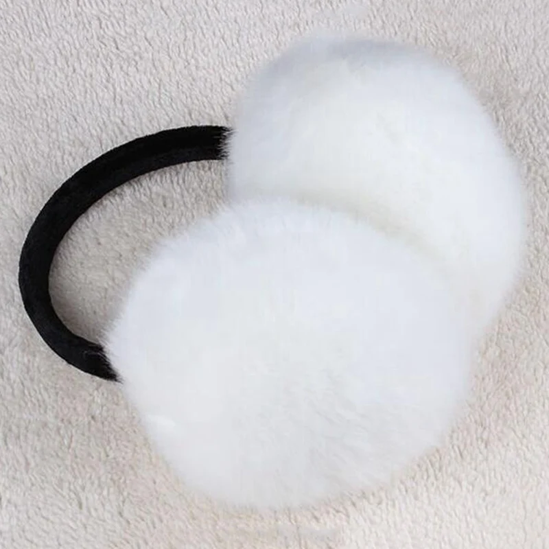 Winter Earmuff Imitation Rabbit Women Fur Earmuffs Winter Ear Warmers Large Plush Girls and Boys Ear Warmers Earmuffs