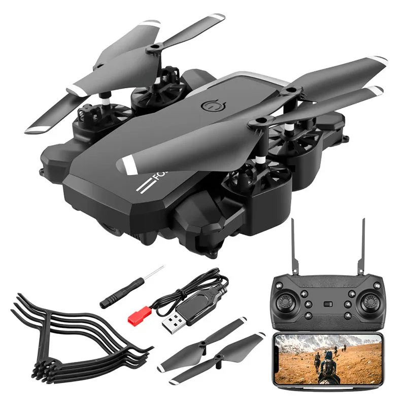 Günstige 4k kamera drone Wifi bild übertragung rc hubschrauber Lange ausdauer fernbedienung flugzeug spielzeug 4k dual kamera luft drone spielzeug