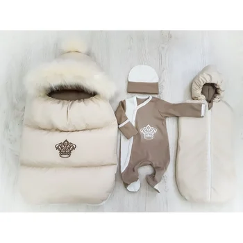 

Комплект для новорожденного "Мишутка" 4х предметный ЗИМА Комплекты на выписку и для прогулок 0-6 мес