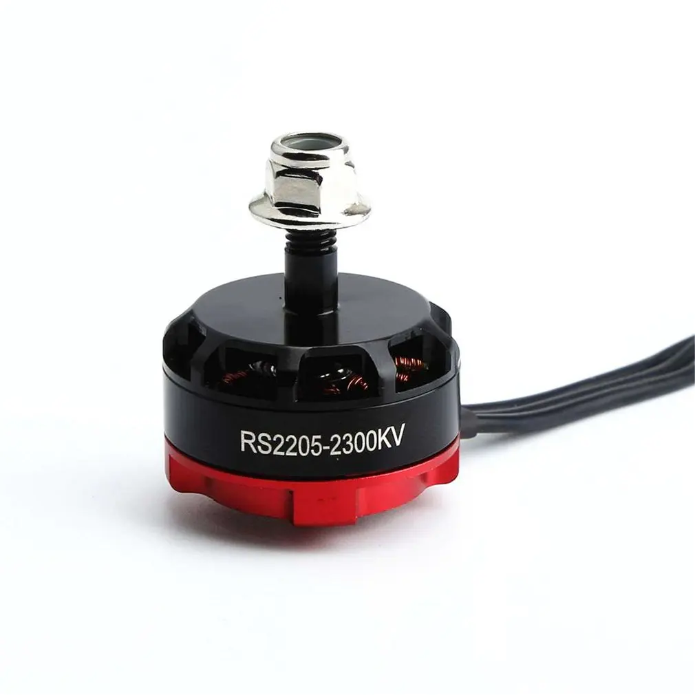 RS2205 2300KV 2205 CW/CCW бесщеточный двигатель 3-4S для FPV RC гоночный Дрон Мультикоптер двойной замок CW/CCW локоны - Цвет: Red CW(Silver Nut)