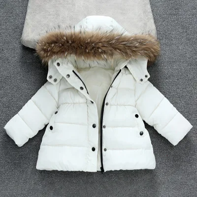 Новая зимняя куртка для девочек и мальчиков, Толстая куртка с капюшоном, Детское пальто, 9 мес.-7 лет, Осень-зима, 9WT021