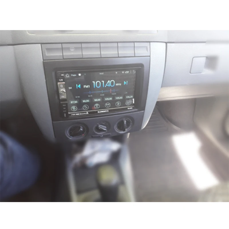 2DIN Car Radio Fascia for 2003 2004 2005 2006 Skoda Fabia  ׷ DVD ÷̾   ŰƮ Facia Face Plate Double Din