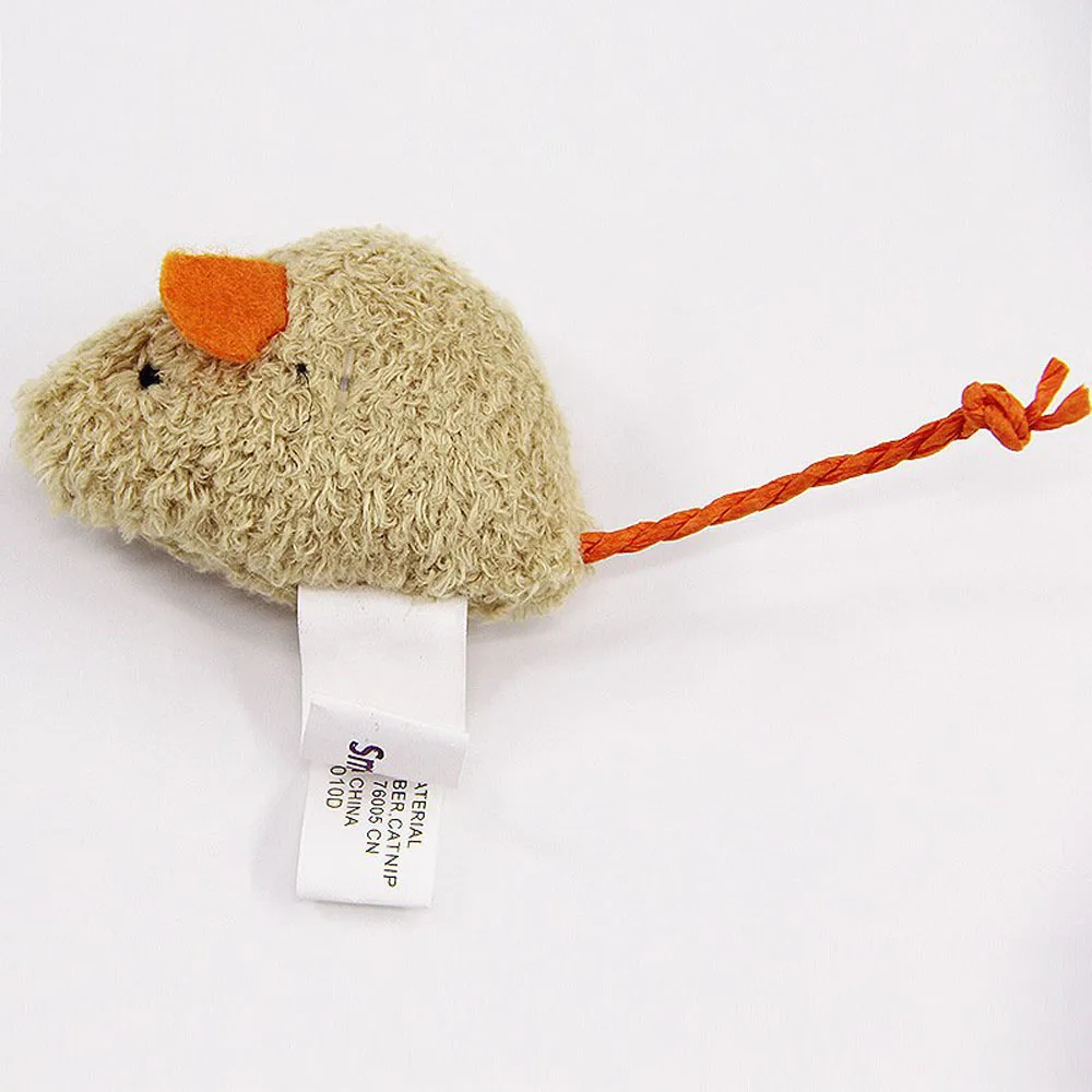 3pcs/set Plush Simulation Mice Toy Rat Squeak Noise Sound Pet Cat Toys Mouse Interactive Playing Supplies Pets Accessories