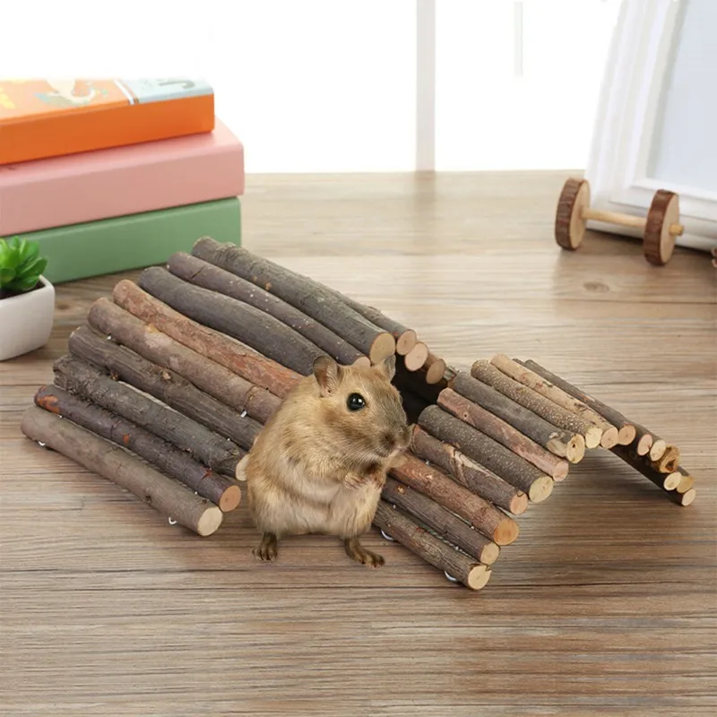 

Lovely hamster Ladder for Wooden Chew Toys small Pets stepladd hamster squirrel Guinea pig Chinchilla Fragile goods hamster toys