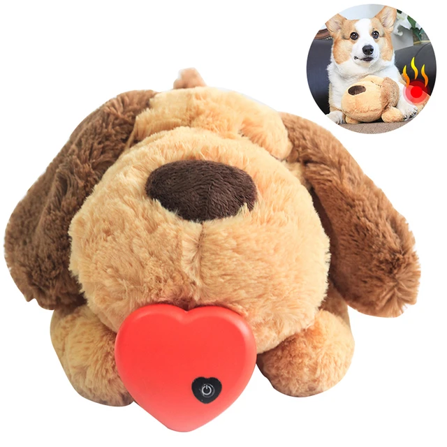 Dog Heartbeat Toy for Anxiety Relief Dog Soft Plush Toy Pet Calming Puppy  Behavioral Training Aid Toy Pet Companion Pillow - AliExpress