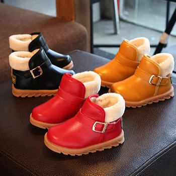 

2020 Children Boots Boys Snow Waterproof Shoes Kids Leather Boots Boy Boots Girls Martin Warm Boot