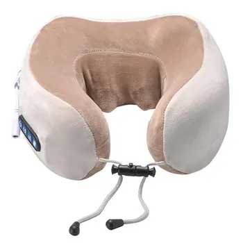 

U-Shaped Massage Pillow Electric Multifunctional Knead Cervical Intelligent Neck Protector Multi-stage Vibration Memory Sponge