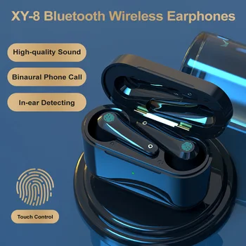 

TWS Wireless Headphones Bluetooth Earphone Noise Cancelling Headset HI-FI Earbuds Hands-free Headset беспроводные наушники