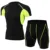 Rashguard Bjj Мужской Компрессионный Комплект MMA Базовый Слой Беговая Одежда Спортивная футболка С коротким Рукавом+Баскетбольные Тренировочные Брюки Шорты