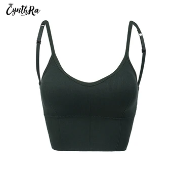 

CYNTHRA Wrap bra Female U-shaped beautiful back bralette Sexy Sling Sports vest push up lingerie wireless underwear for women