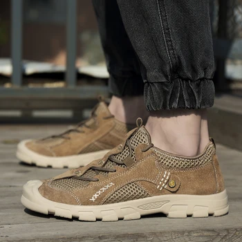 

2020 summer new large size shoes men's summer new low-top mesh shoes Korean trend breathable sports outdoor casual men's shoes