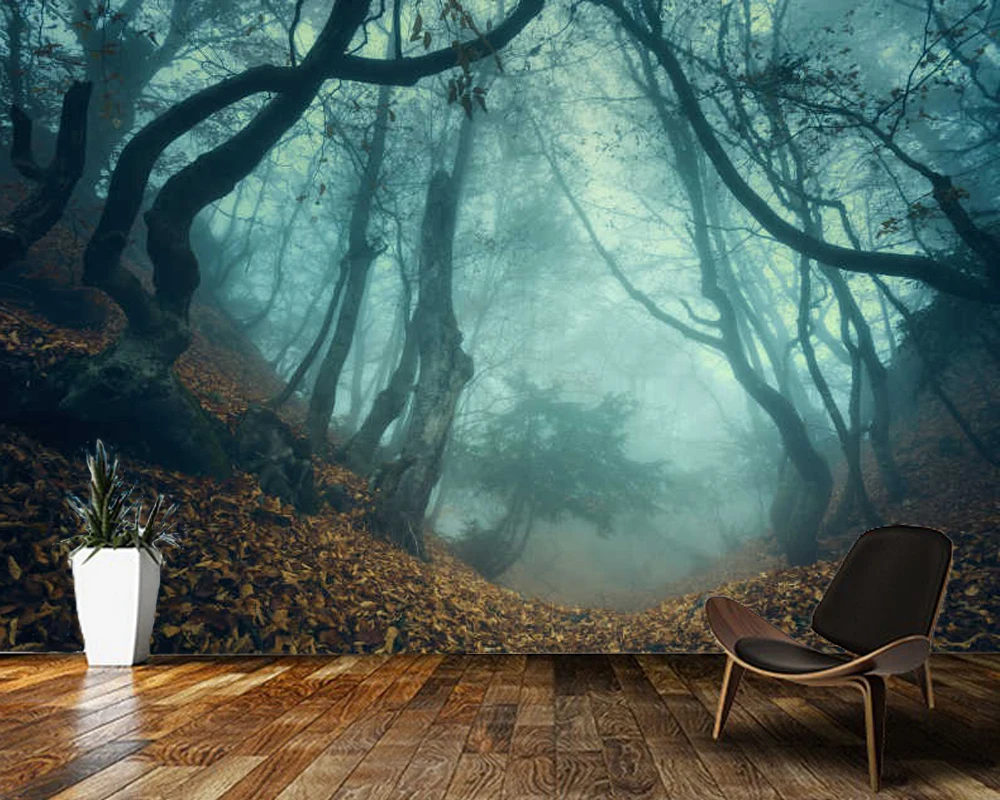 Papel де parede темно Фэнтези старый лес 3d обои гостиная ТВ стены спальни home decor