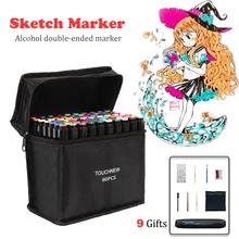 Маркеры touchfive для рисования манги 80 цветов ручка на спиртовой