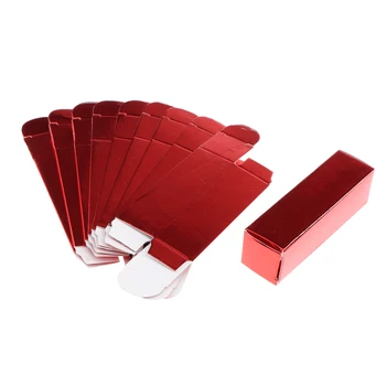 

10 Pieces Lipstick Lip Gloss Wrapping Paper Case Box For DIY Craft Gift Cosmetics Packaging