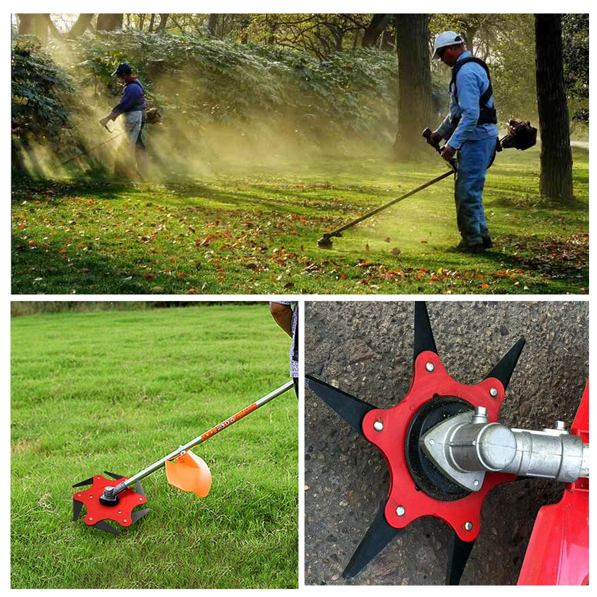 Травокосилка FGHGF с 6 лезвиями триммер головкой для травы садовый