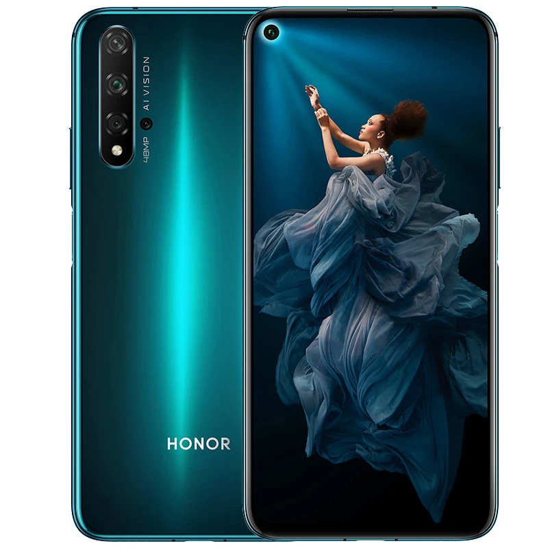 Мобильный телефон Honor 20, 8 ГБ, 128 ГБ, 6,26 дюймов, NFC, 48 Мп+ 16 МП, камера Kirin 980, Восьмиядерный, Android 9, супер зарядка, 3750 мАч, мобильный телефон