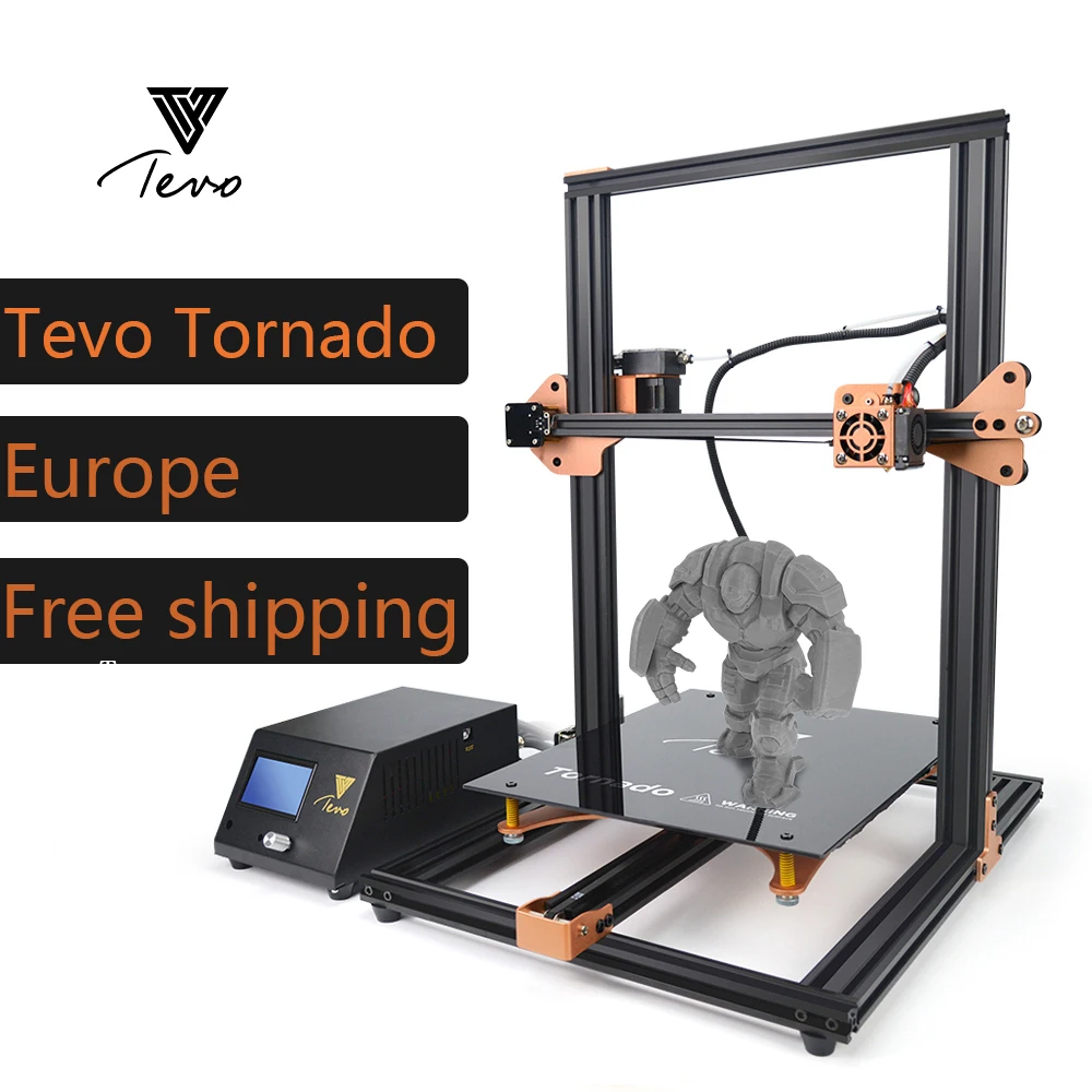 TEVO Tornado Полностью Собранный 3d принтер Impresora 3D полностью алюминиевая рамка с
