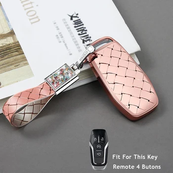 

TPU Car Smart Remote Key Case Automobile Protective Key Skin Shell Cover For Ford Taurus Mkc/Mkx/Mkz F-450 F-550 Keys keychain